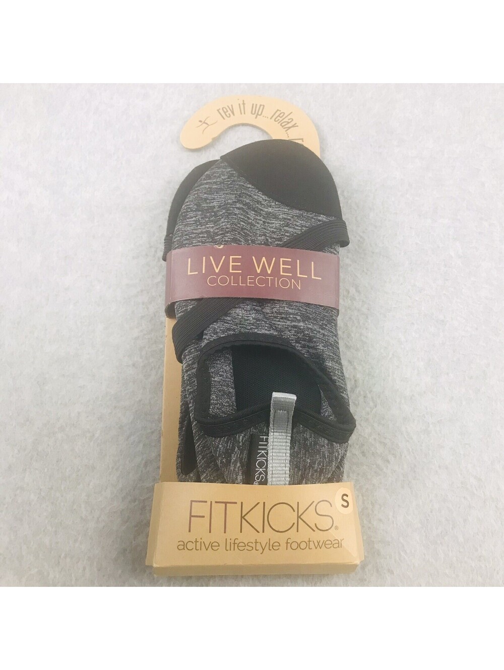 FitKicksYoga Socks Shoes Active Lifestyle Footwear S 5.5- 6.5 Gray